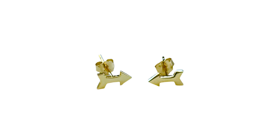 Pi Phi Arrow Stud Earring
