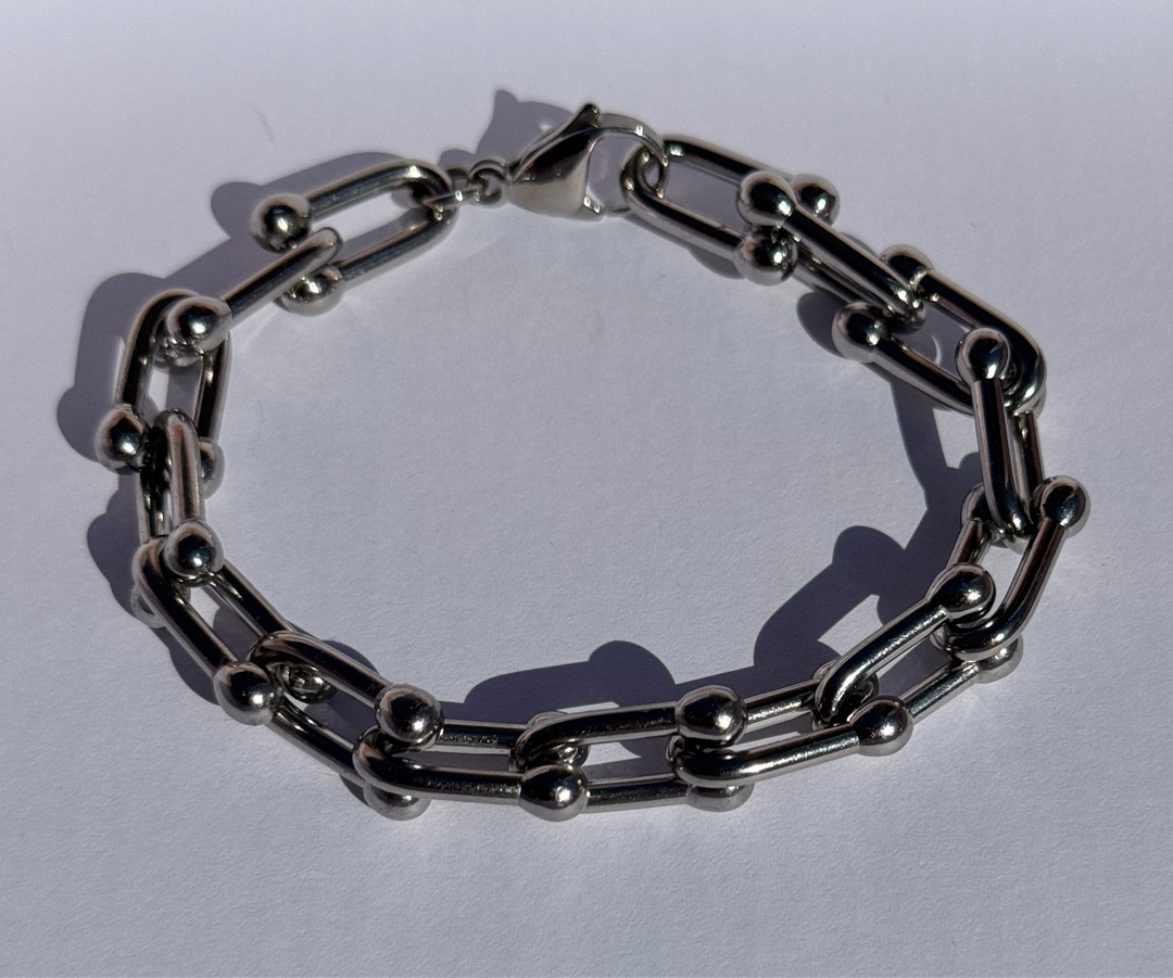 Stainless Steel chunky link bracelet