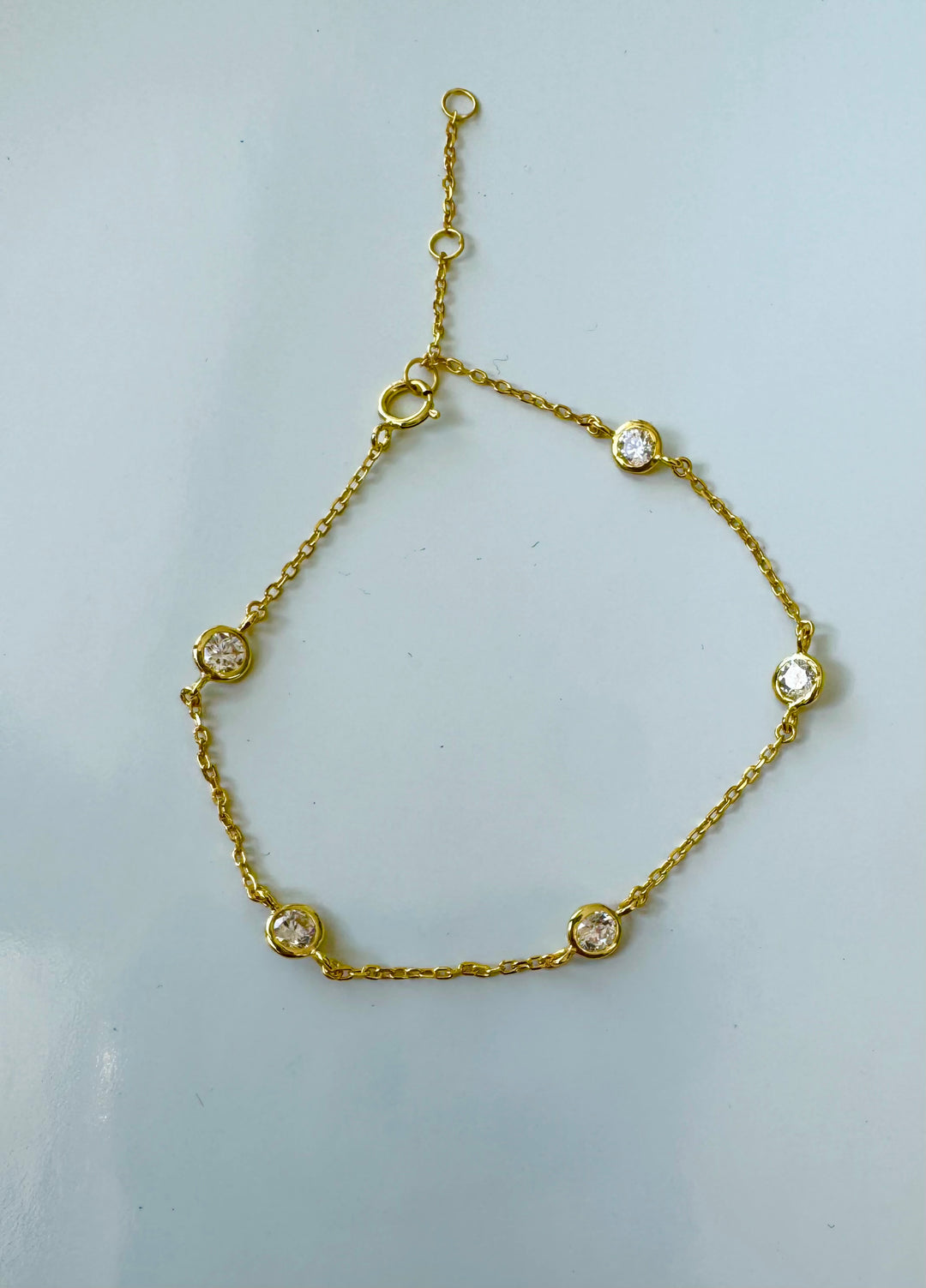 Sterling Silver Diamond By the Yard Bracelet