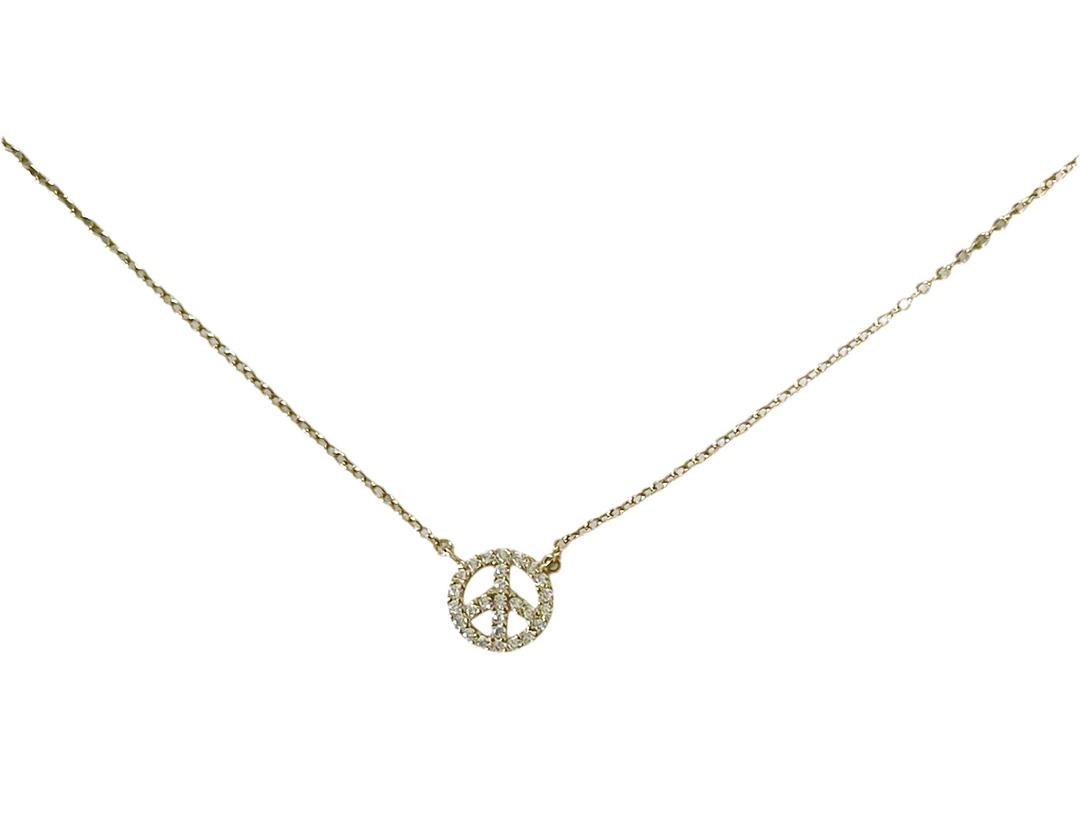 N035 Sterling Peace  Pendant