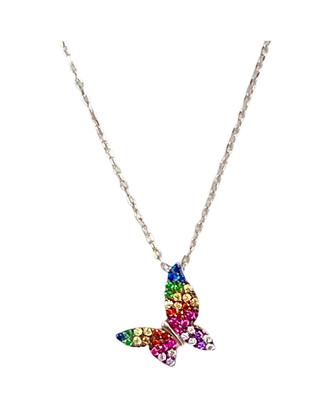 N027 Multicolor Butterfly Pendant