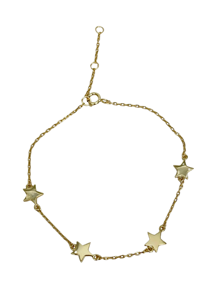 B012 Sterling Silver Star Bracelet