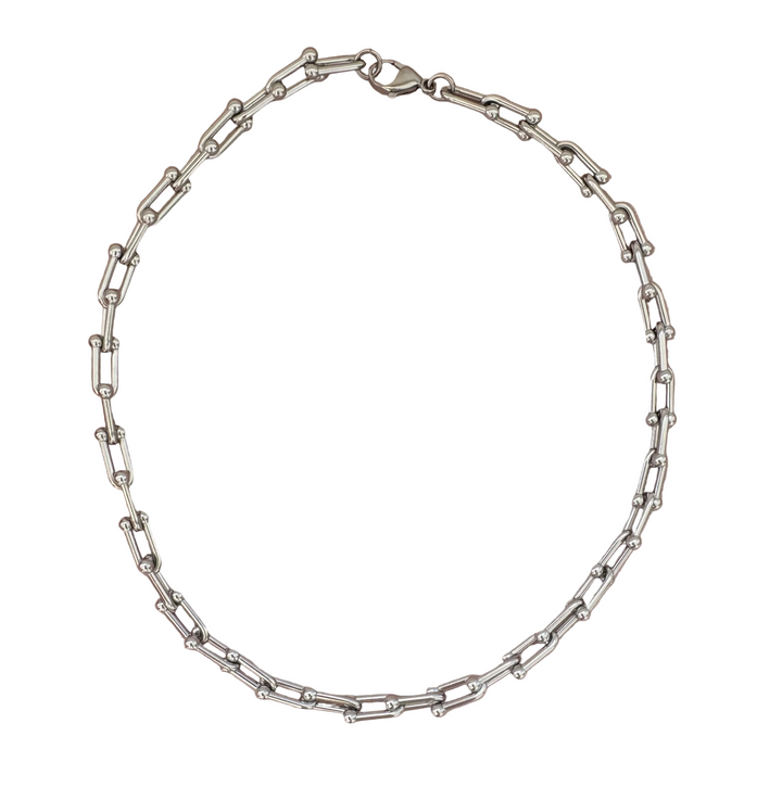 Chunky Link Necklace Brass