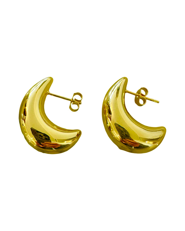 Stainless Steel Tear Drop Shape Hoop Earrings