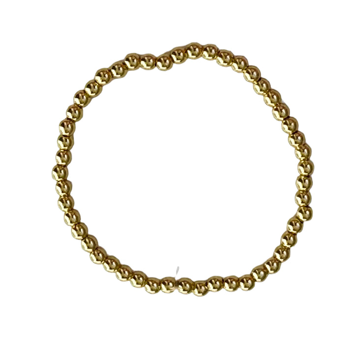 4 mm Brass Stretch Bracelet