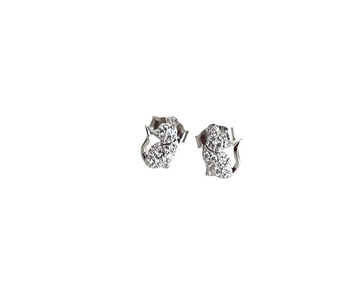 Kitty Cat CZ  Earring