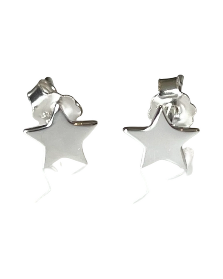 SME005 Sterling Silver Star  Earrings