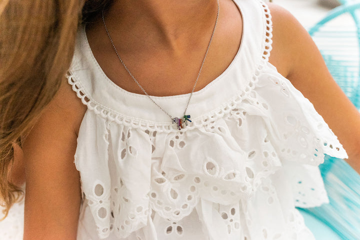 N048 Multicolor Unicorn Drop Pendant