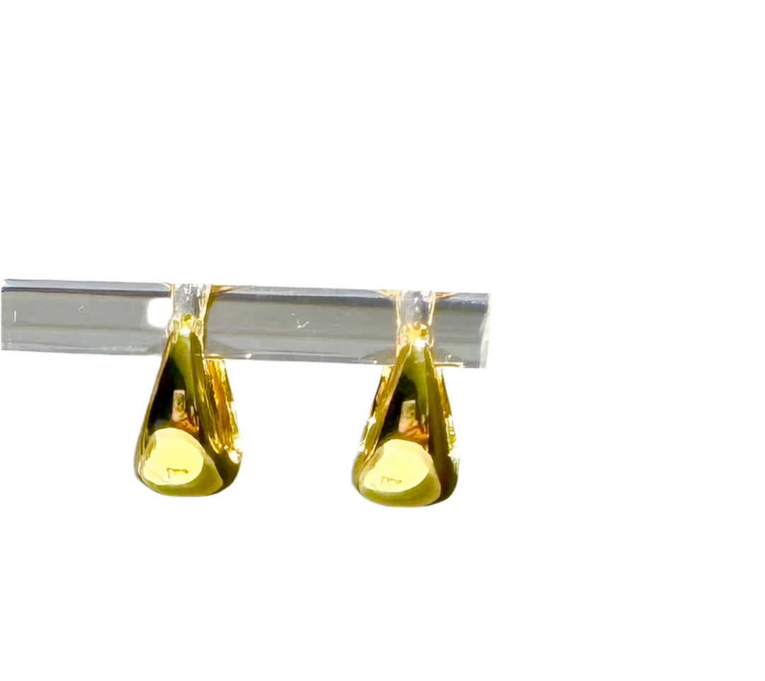 Stainless Steel Thin Rope Hoop Earrings