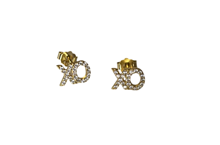 E061 Large Double XO Earring