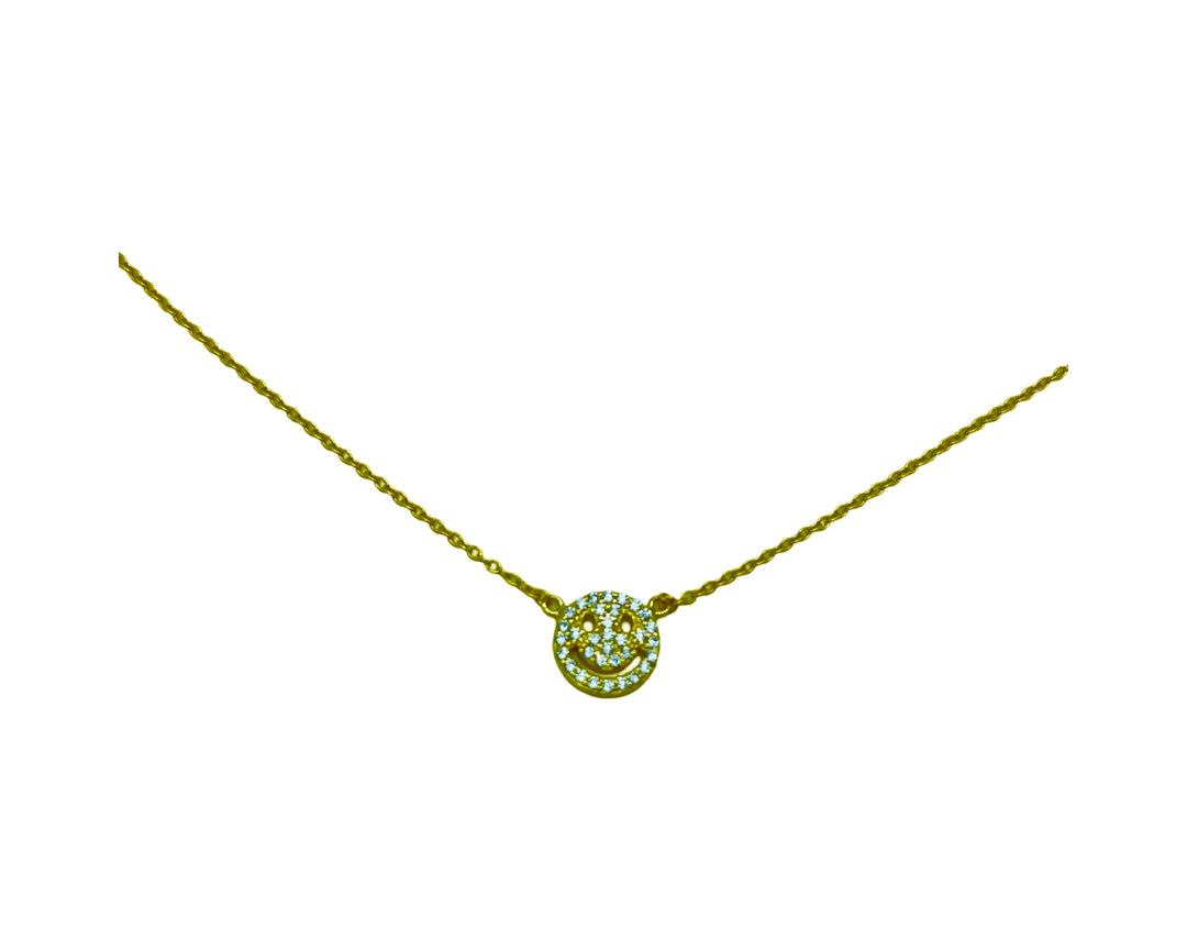 N004 Sterling Happy Face Pendant