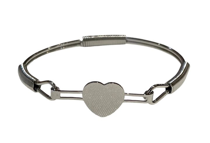B030 Stainless Steel Heart Bracelet