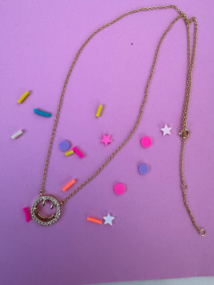 N041 Open Smiley Pendant