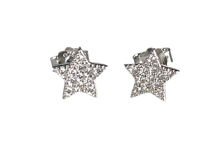 Star Pave Earrings