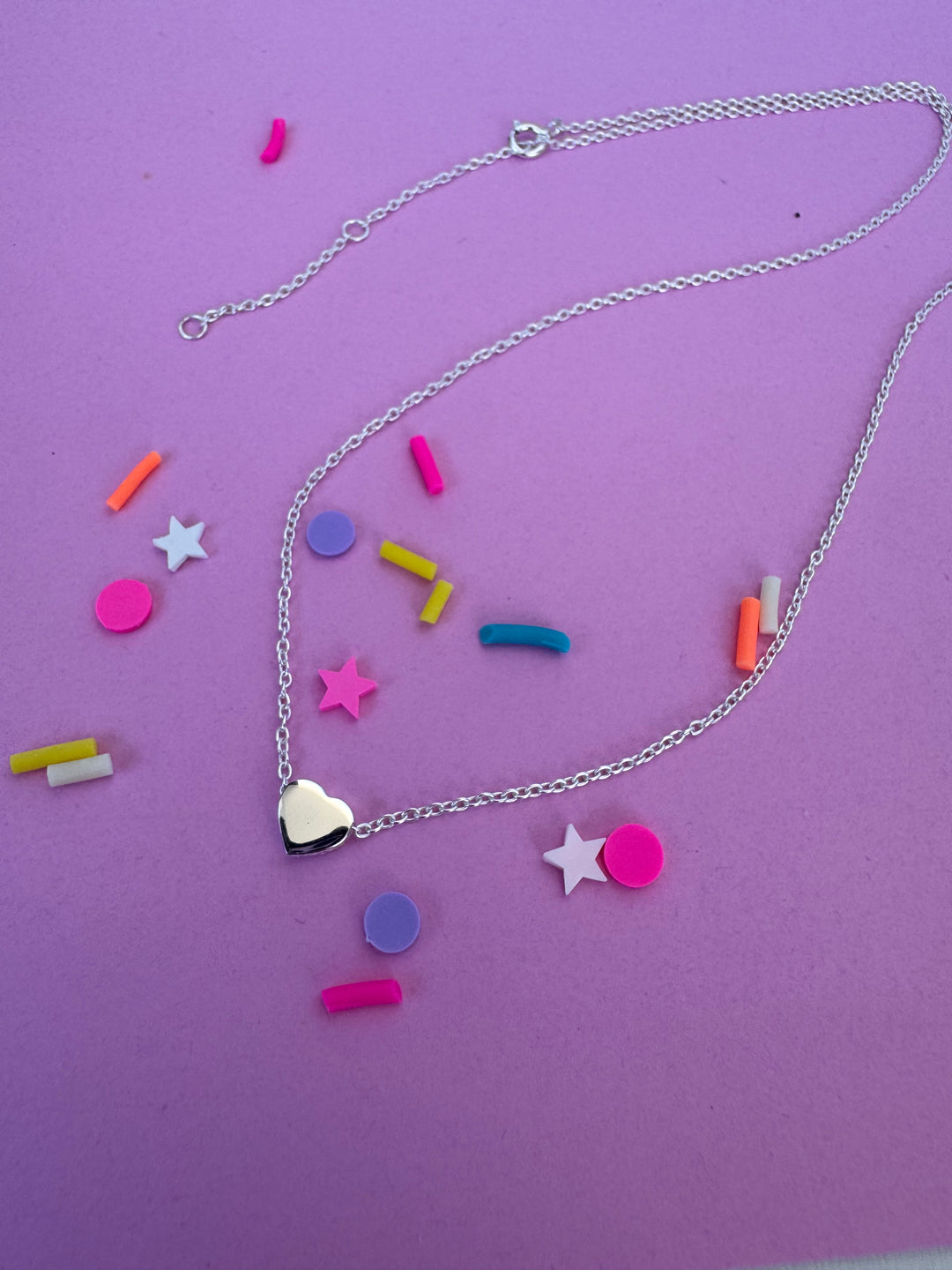 Heart Slider Pendant Sterling Silver
