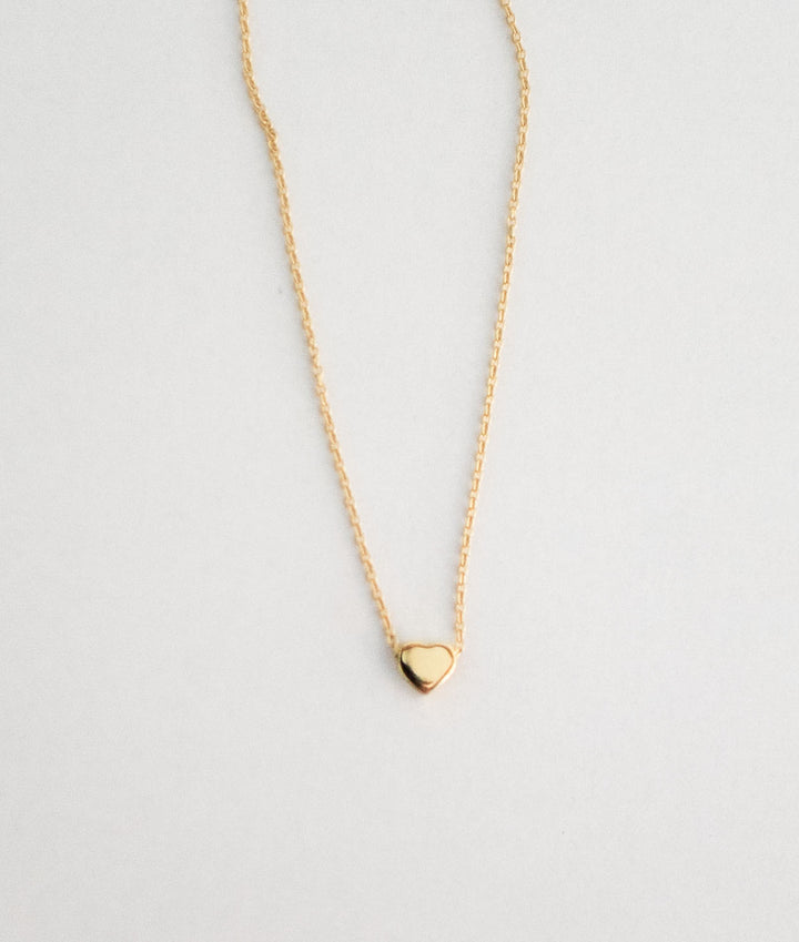 SMP 004 Heart Pendant Yellow Gold