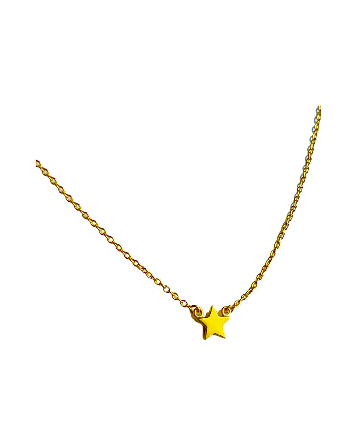 SMP006 Small Star Pendant Yellow Gold