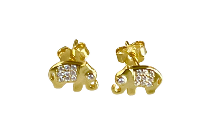E063 Elephant Earrings