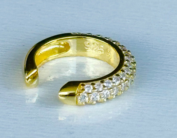 Ear Cuff Sterling Silver 14K Plated