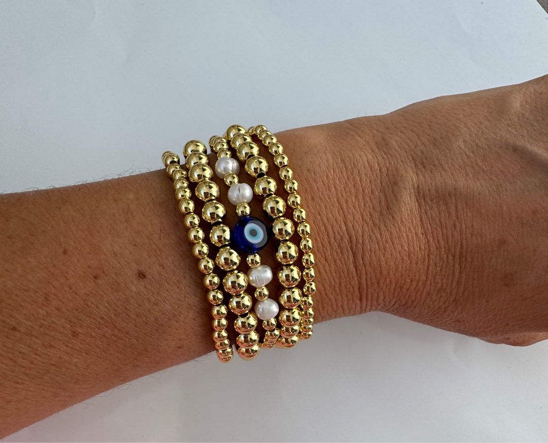 6 mm Brass Stretch Bracelet