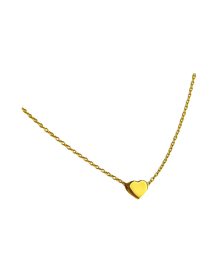 SMP 004 Heart Pendant Yellow Gold