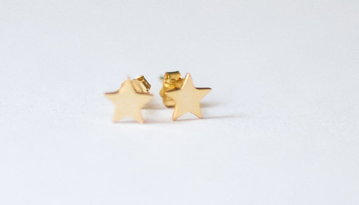 SME004 Yellow Star Earrings