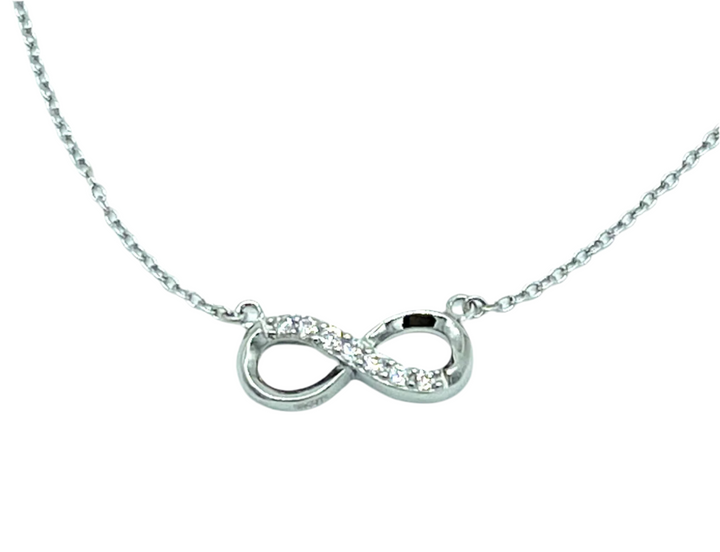 N019 Sterling Silver Infinity Pendant