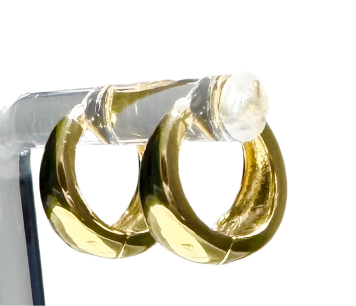 Stainless Steel Thin Rope Hoop Earrings