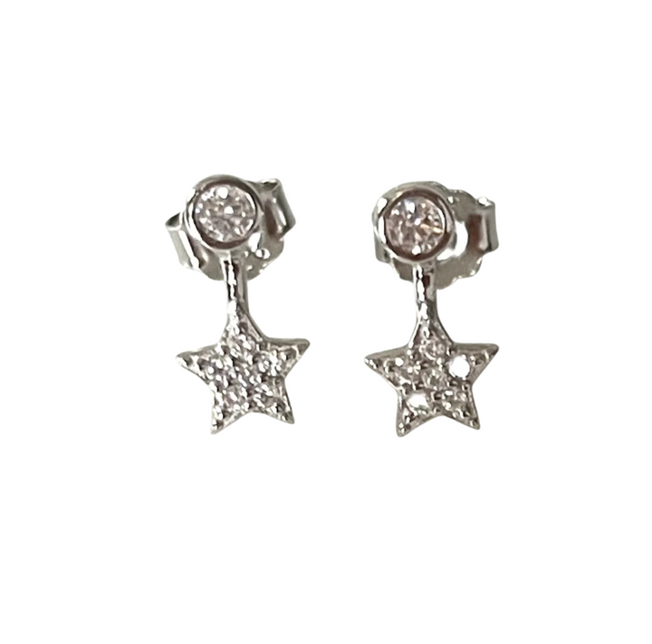 E060 Star Bezel earrings