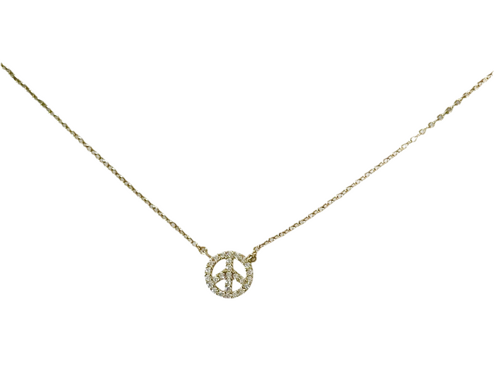 N035 Sterling Peace  Pendant
