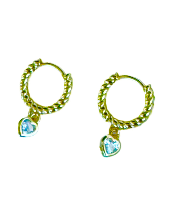 Sterling Silver 14 Karat gold plated Hoop Earrings