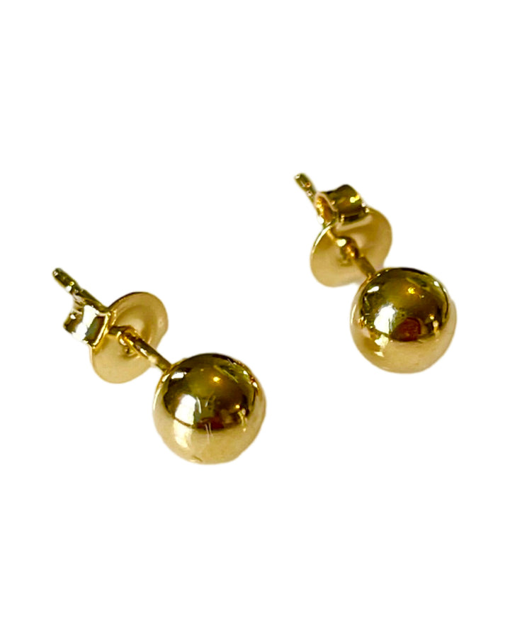 SME010 6mm Gold Ball Earrings