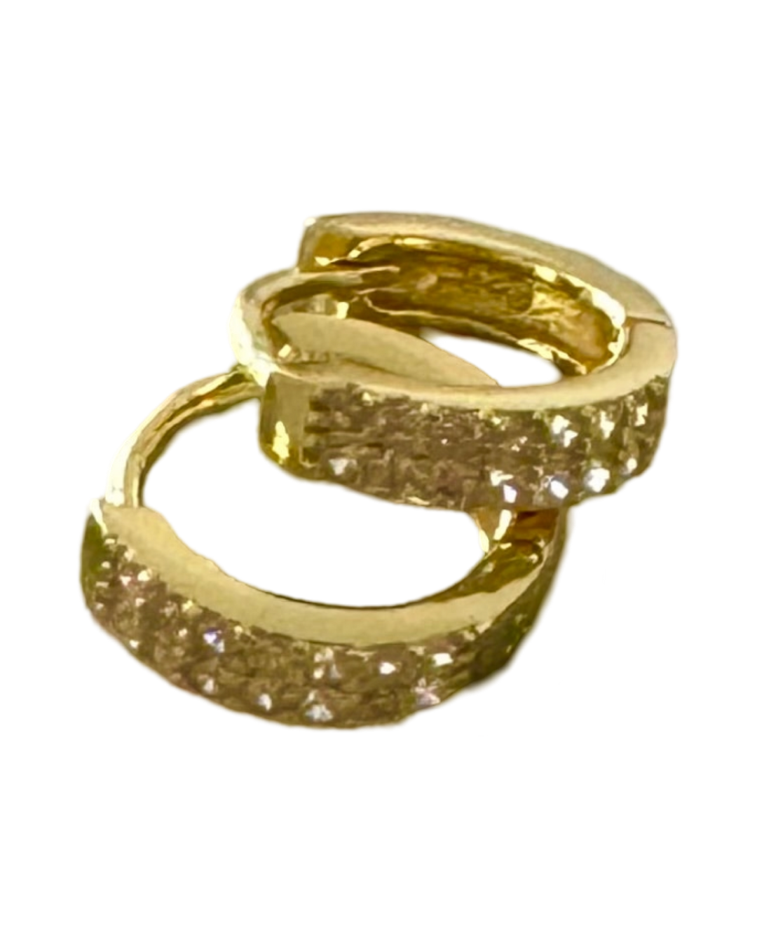 Sterling Silver 14 Karat gold plated Hoop Earrings
