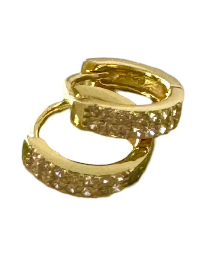 Sterling Silver 14 Karat gold plated Hoop Earrings