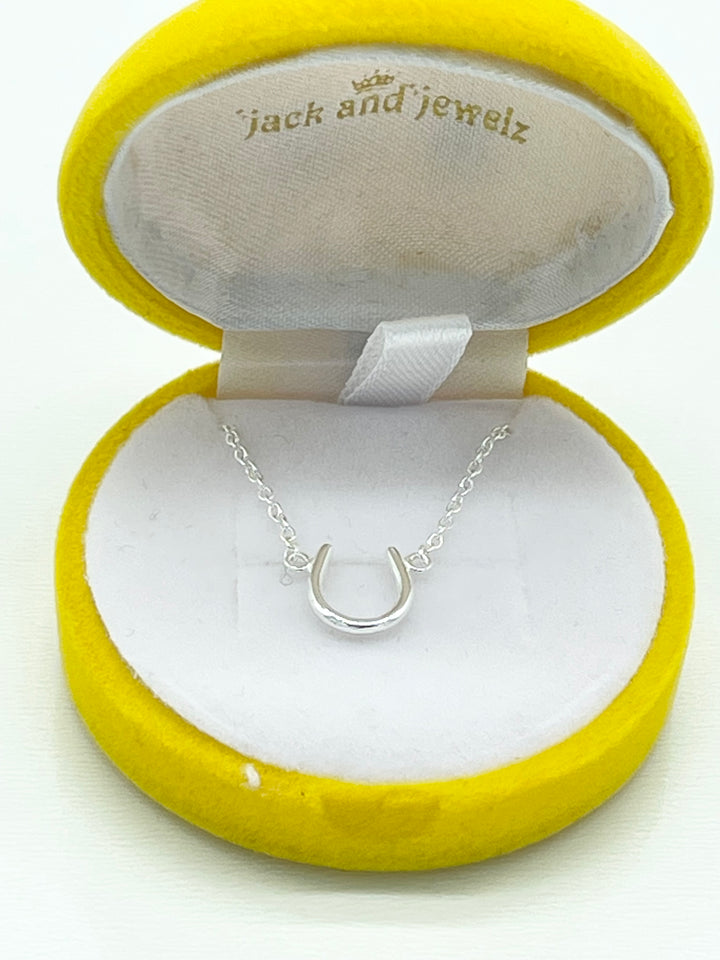 N013 Sterling Silver Lucky Horseshoe Pendant