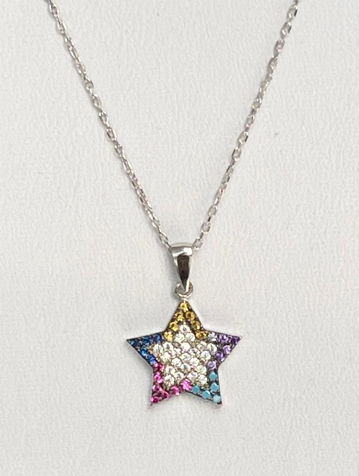 N030 Multicolor Star Pendant