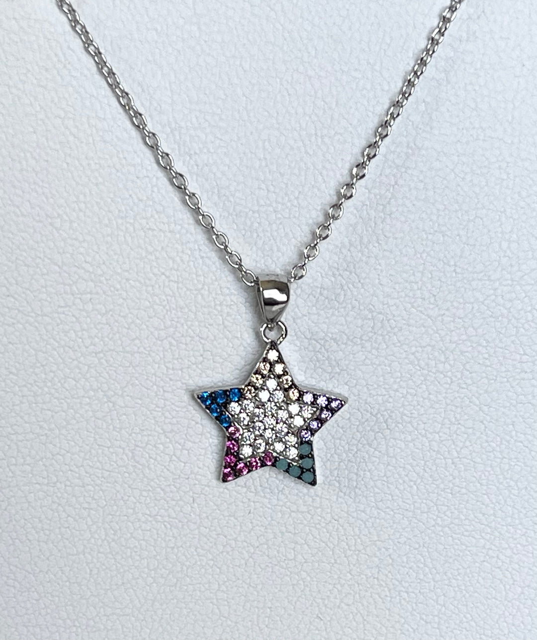 Multicolor Star  Drop Pendant