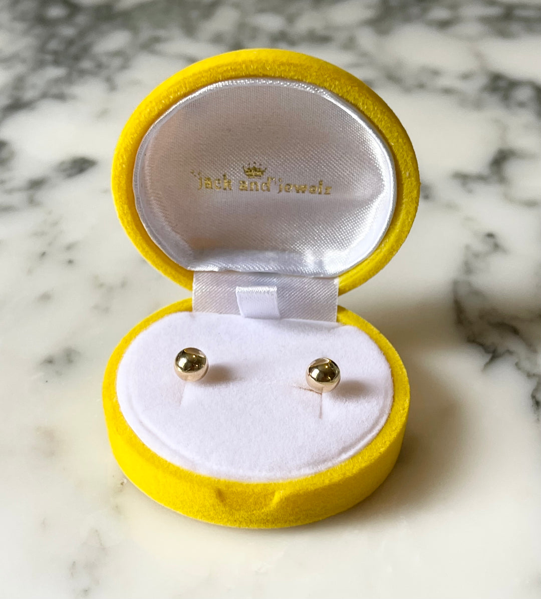 SME010 6mm Gold Ball Earrings