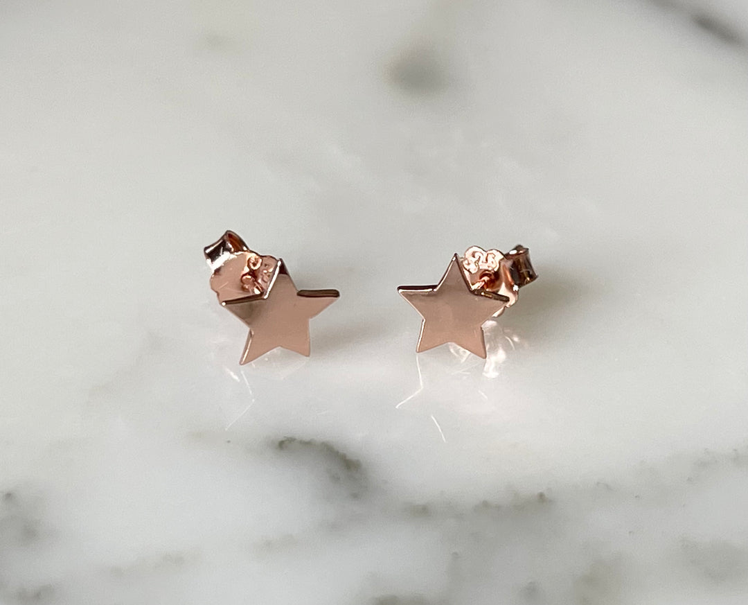 SME006 Rose Star Earrings