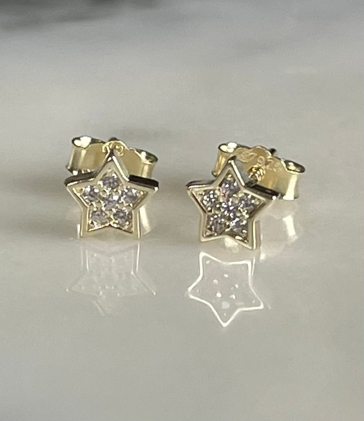 E001 Pave Star Earring