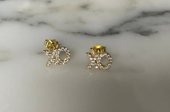 E061 Large Double XO Earring